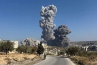 انفجار مستودع ذخيرة ضخم في منطقة مأهولة بالسكان في كفر تخاريم