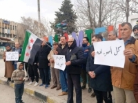 وقفة احتجاجية في مدينة سلمية بريف حماة رفضاً لغلاء الكهرباء وسوء الأوضاع المعيشية